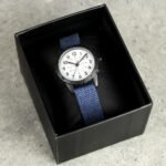 Personalised Children’s Any Message Cross Motif Blue Watch - Image 2