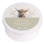 Personalised Highland Cow Design Cake Tin - Image 4