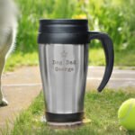 Personalised Any Message Star Motif Stainless Steel Travel Mug - Image 3