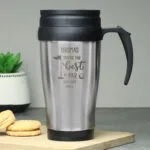 Personalised 'You're The Best By Par' Golf Themed Stainless Steel Travel Mug