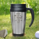 Personalised 'You're The Best By Par' Golf Themed Stainless Steel Travel Mug - Image 4