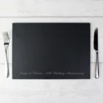 Personalised Any Message Engraved Slate Placemat - Image 2