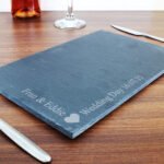 Personalised Any Message Heart Motif Slate Placemat - Image 6
