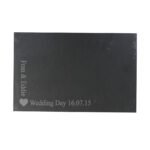 Personalised Any Message Heart Motif Slate Placemat - Image 5