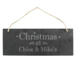 Personalised 'Christmas' Hanging Slate Plaque - Image 3