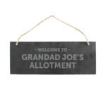 Personalised 'Welcome To...' Hanging Slate Sign - Image 3