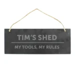 Personalised Any Message Bold Design Hanging Slate Plaque - Image 4