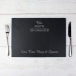 Personalised Any Message Family Slate Placemat - Image 2
