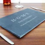 Personalised 'HOME' Hearts Motif Slate Placemat - Image 2