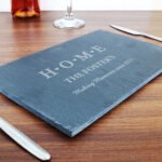 Personalised 'HOME' Hearts Motif Slate Placemat - Image 4