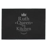 Personalised 'Queen of the Kitchen' Slate Placemat - Image 3