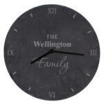 Personalised 'Family' Slate Wall Clock - Image 5