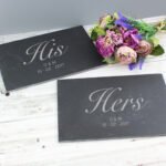 Personalised His & Hers Slate Placemat Set - Image 2