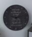 P0105A44 Personalised 'Time Flies When We're Together' Anniversary Slate Wall Clock