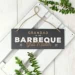 Personalised 'Barbeque Grill Master' Printed Hanging Slate Decoration - Image 2
