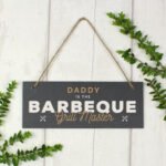 Personalised 'Barbeque Grill Master' Printed Hanging Slate Decoration - Image 5