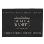 Personalised 'Cheese Cheese Cheese' Slate Cheese Board - Image 4