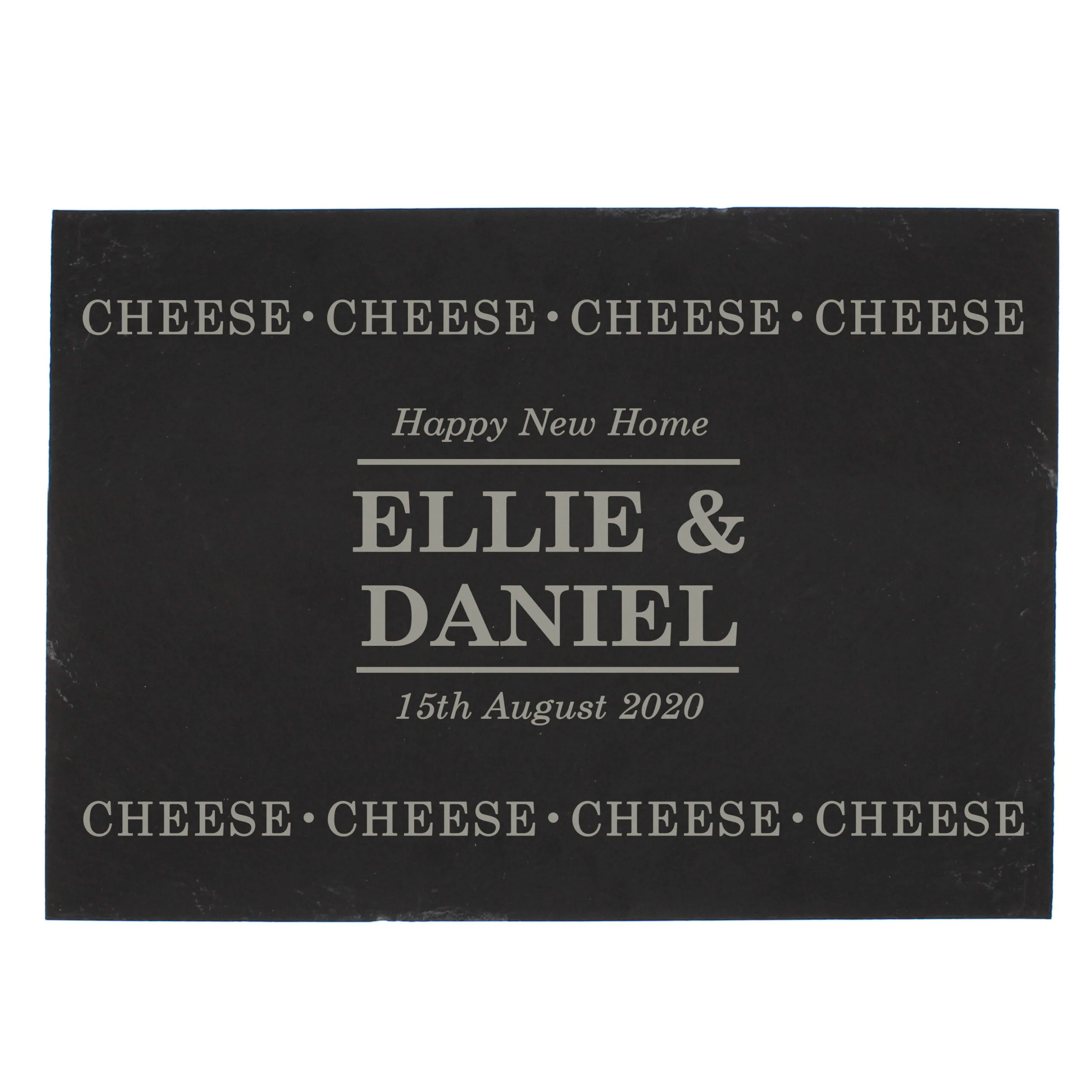 Personalised 'Cheese Cheese Cheese' Slate Cheese Board - Image 4