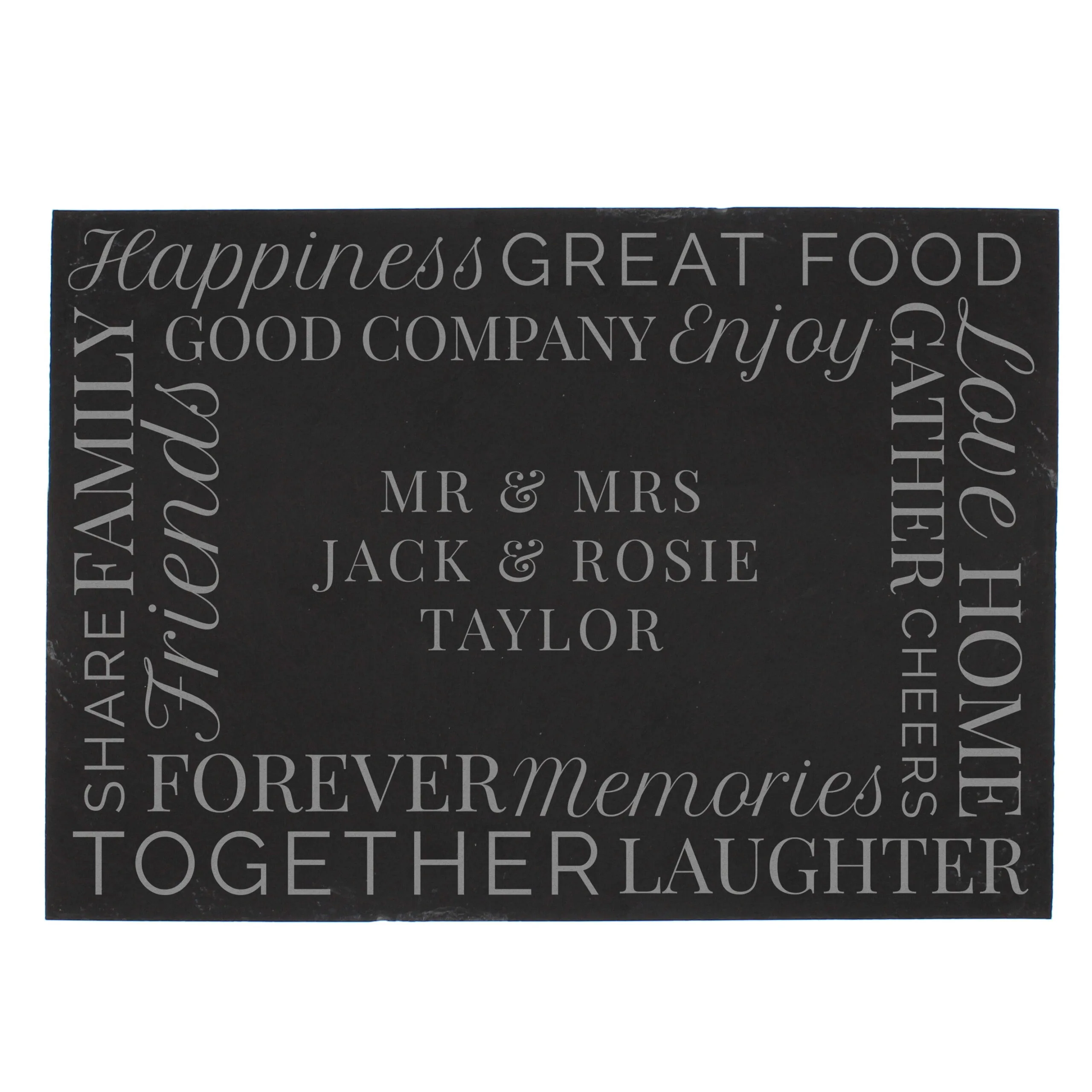 Personalised 'Together' Slate Placemat - Image 3