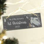 Personalised The Snowman Magical Adventure Hanging Slate Christmas Plaque - Image 2