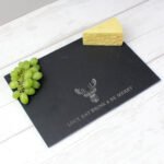 Personalised Any Message Stag Design Slate Placemat - Image 3