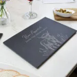 Personalised Highland Cow Design Rectangle Slate Placemat - Image 2