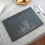 Personalised Highland Cow Design Rectangle Slate Placemat - Image 4
