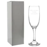 Personalised Any Message Traditional Toast Glass Champagne Flute - Image 4
