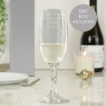 Personalised Any Message Traditional Toast Glass Champagne Flute - Image 3