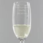 Personalised Any Message Traditional Toast Glass Champagne Flute - Image 3