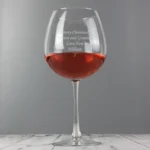 Personalised Any Message Bottle of Wine Glass - Image 5