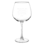 Personalised Any Message Bottle of Wine Glass - Image 7
