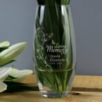Personalised 'In Loving Memory' Glass Bullet Vase