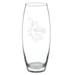 Personalised 'In Loving Memory' Glass Bullet Vase - Image 3