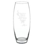 Personalised 'Life & Love Remembered' Memorial Glass Bullet Vase - Image 2