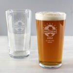 Personalised Football Themed Pint Glass - Image 3
