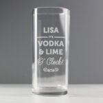 Personalised 'It's... O'Clock' Hi-Ball Glass - Image 4