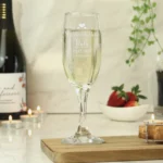 Personalised ‘Mother of the Bride’ Decorative Hearts Motif Wedding Glass Champagne Flute