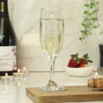 Personalised 'Mother of the Groom' Decorative Hearts Motif Wedding Glass Champagne Flute