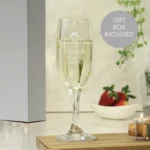 Personalised 'Mother of the Groom' Decorative Hearts Motif Wedding Glass Champagne Flute - Image 2
