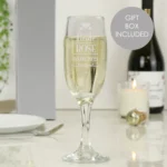 Personalised ‘Bride’ Decorative Hearts Motif Wedding Glass Champagne Flute - Image 2