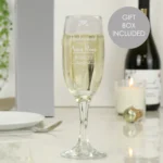 Personalised 'To Our Bridesmaid' Decorative Wedding Glass Champagne Flute - Image 2