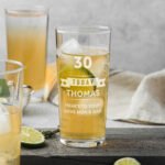 Personalised Birthday Stars & Banner Design Hi-Ball Glass - Image 3