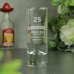 Personalised Birthday Stars & Banner Design Shot Glass - Image 3