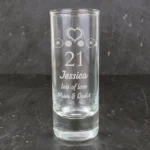 Personalised Birthday Craft Design Shot Glass