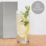 Personalised Birthday Craft Design Hi-Ball Glass Tumbler - Image 2