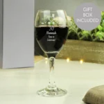 Personalised Birthday Craft Design Wine Glass - Image 2