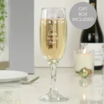 Personalised Birthday Craft Design Glass Champagne Flute
