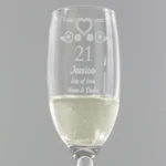 Personalised Birthday Craft Design Glass Champagne Flute - Image 2