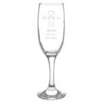 Personalised Birthday Craft Design Glass Champagne Flute - Image 3